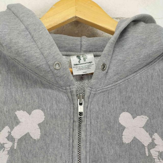 balanceweardesign(バランスウェアデザイン) 00s クロスペイントデザインジップパーカー メンズ XL【中古】【ブランド古着バズストア】_2