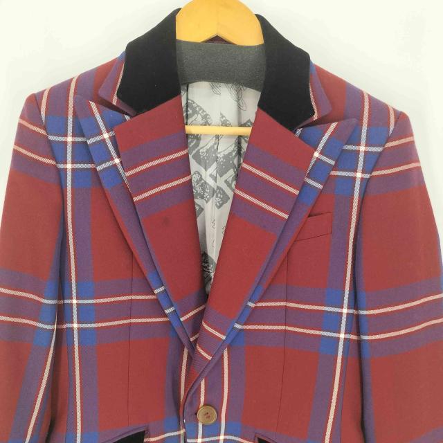 Vivienne Westwood MAN(ヴィヴィアンウエストウッドマン) 21AW タータンチェック ダブル ピークドラペルジャケット メンズ 44【中古】【ブランド古着バズストア】_2
