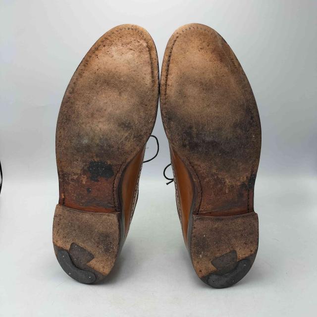 RALPH LAUREN(ラルフローレン) USA製 バーニッシュド カーフ ウイング チップ レザー シューズ グッドイヤーウェルト製法 メンズ US：9.5D 【中古】【ブランド古着バズストア】