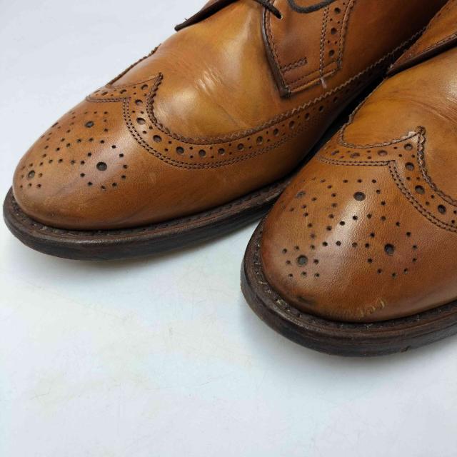 RALPH LAUREN(ラルフローレン) USA製 バーニッシュド カーフ ウイング チップ レザー シューズ グッドイヤーウェルト製法 メンズ US：9.5D 【中古】【ブランド古着バズストア】