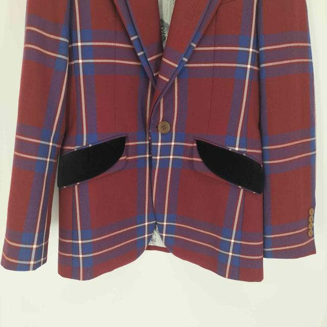 Vivienne Westwood MAN(ヴィヴィアンウエストウッドマン) 21AW タータンチェック ダブル ピークドラペルジャケット メンズ 44【中古】【ブランド古着バズストア】_4