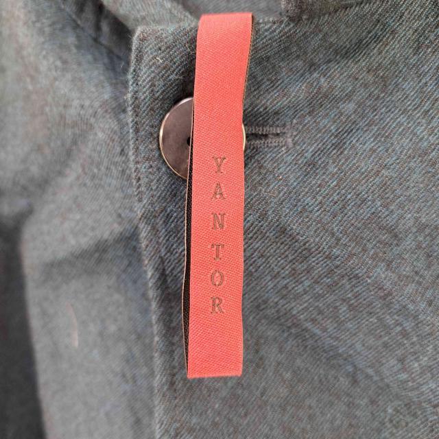 YANTOR(ヤントル) ウール 比翼 ロングステンカラーコート メンズ JPN：L 【中古】【ブランド古着バズストア】 YANTOR(ヤントル) ウール 比翼 ロングステンカラーコート メンズ JPN