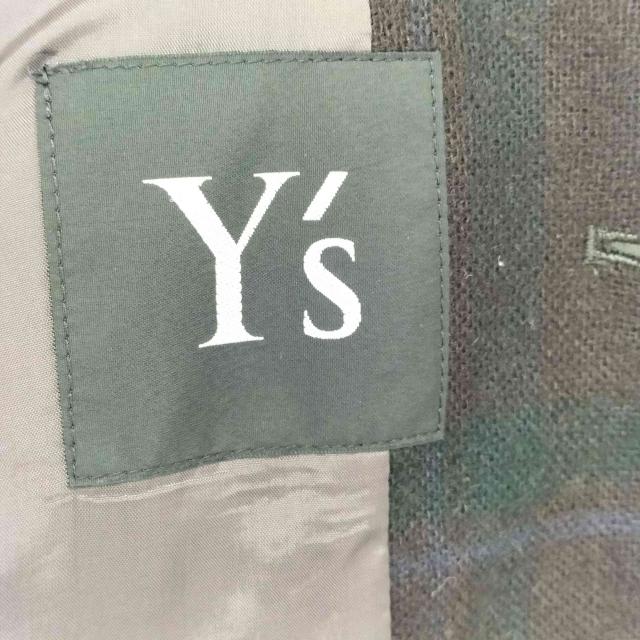 Ys(ワイズ) ウール混 チェック シャツジャケット レディース 表記無