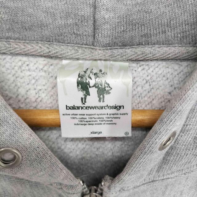 balanceweardesign(バランスウェアデザイン) 00s クロスペイントデザインジップパーカー メンズ XL【中古】【ブランド古着バズストア】_5