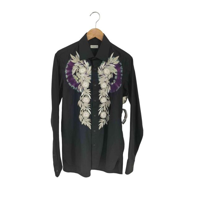 DRIES VAN NOTEN(ドリスヴァンノッテン) タイダイ フラワー エンブロイダリー シャツ メンズ JPN：48 【中古】【ブランド古着バズストア】の通販は