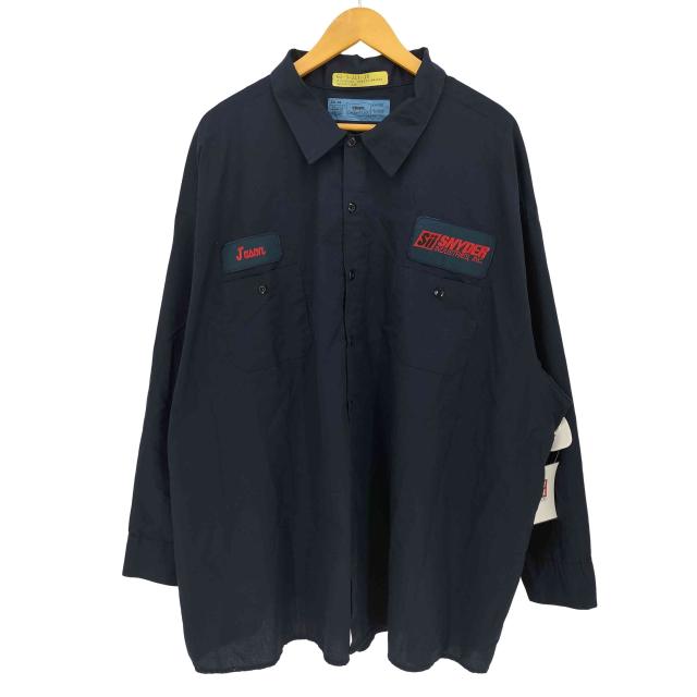 CINTAS(シンタス) ワッペン 企業ロゴ オーバーサイズ ボックスフィット ワークシャツ メンズ 5XL【中古】【ブランド古着バズストア】