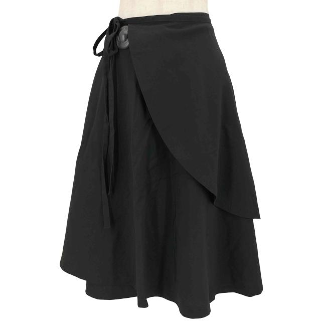 BLACK COMME des GARCONS/巻きスカート ティアード トリコ