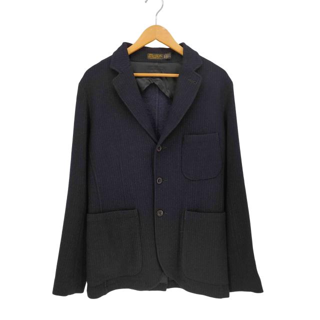 RRL RALPH LAUREN(ダブルアールエルラルフローレン) 25SS 3B 背抜き ピンストライプ ウール テーラード ジャケット メンズ import：S 【中古】【ブランド古着バズストア】
