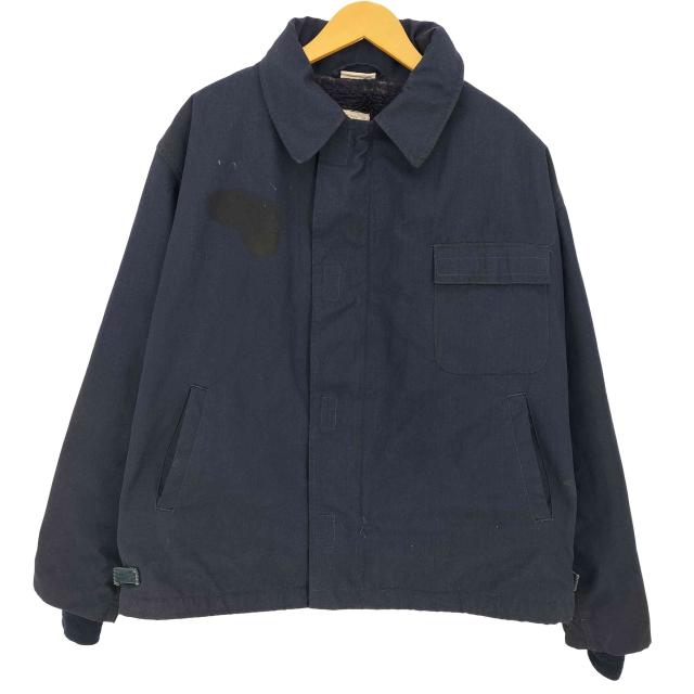 U.S.NAVY(ユーエスネイビー) 90S 米海軍 Aramid Deck Jacket アラミド デッキ ジャケット 1996年会計 メンズ  X-LARGE【中古】【ブランド古着バズストア】