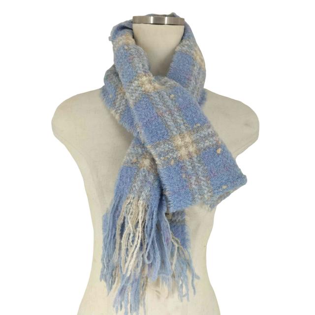 BURBERRY LONDON(バーバリーロンドン) スコットランド製 メリノウール マフラー レディース 表記無 【中古】【ブランド古着バズストア】
