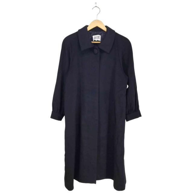 BILL BLASS(ビルブラス) pure cashmere カシミヤ100比翼ステンカラーコート レディース 9A3【中古】【ブランド古着バズストア】