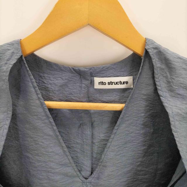USED古着(ユーズドフルギ) rito structure STRUCTURE SILK BLOUSE  中古 古着 0310 USED古着(ユーズドフルギ) rito structure STRUCTURE SILK