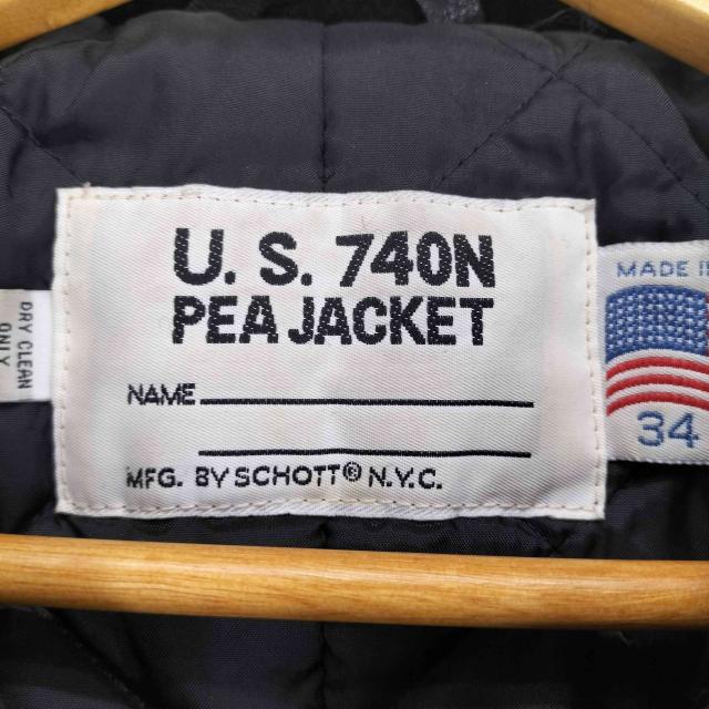 Schott(ショット) U.S.740N PEA JACKET ピーコート メンズ  34【中古】【ブランド古着バズストア】