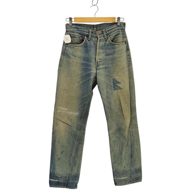 Levis(リーバイス) 66前期 スモールe ポケット裏シングルステッチ ボタン裏 6 刻印 デニム パンツ メンズ 表記無 【中古】【ブランド古着バズストア】