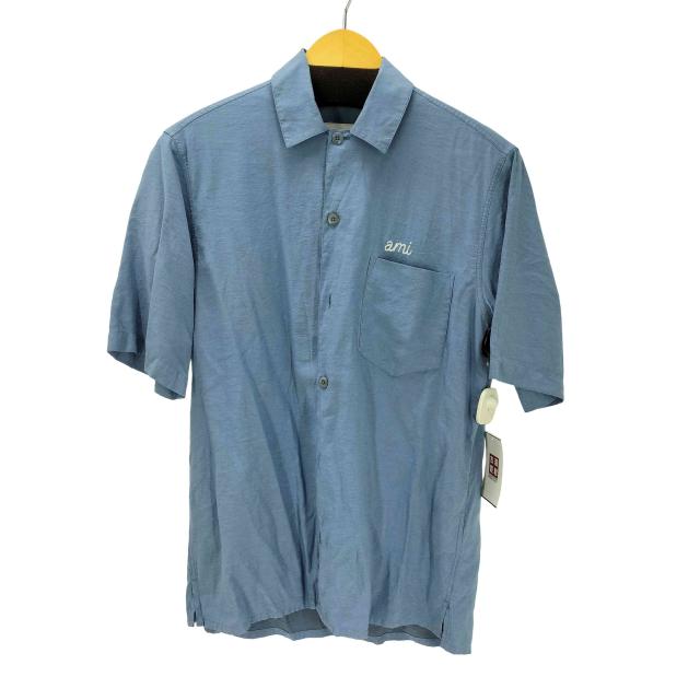 AMI ALEXANDRE MATTIUSSI(アミアレクサンドルマテュッシ) Camp Collar Shirt キャンプ カラー シャツ 開襟 メンズ import：XS 【中古】【ブランド古着バズストア】