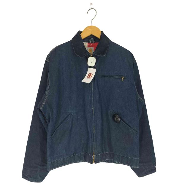 Carhartt(カーハート) 80s 86年製 USA製 YKKジップ 裏地キルティングデニムデトロイトジャケット メンズ 42【中古】【ブランド古着バズストア】