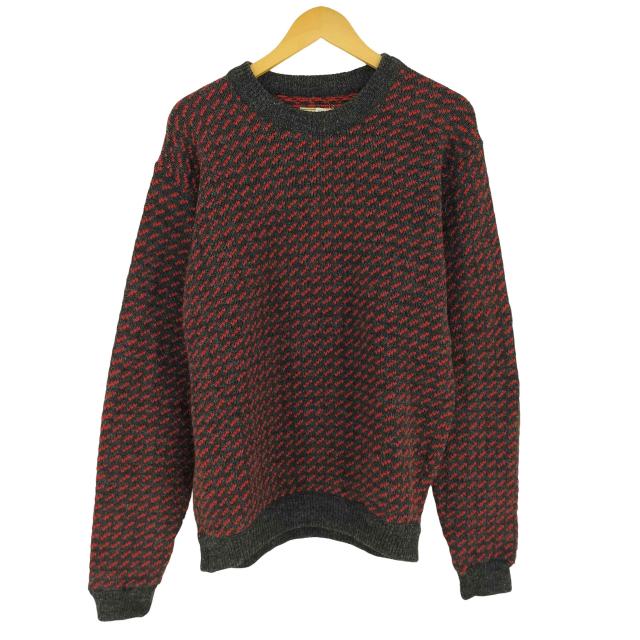 L.L.Bean(エルエルビーン) 90s ノルウェー製 バーズアイ柄 ニット 