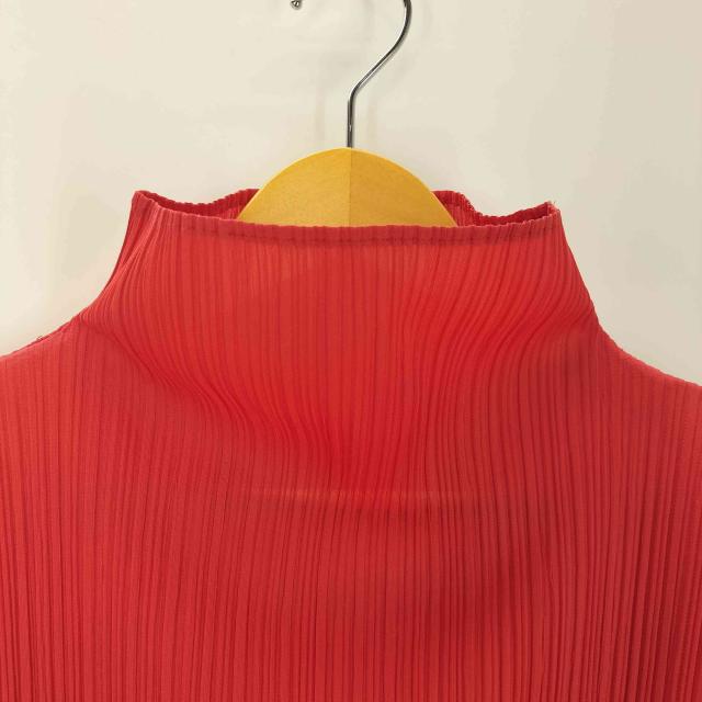 プリーツプリーズ PLEATS PLEASE タートルネックカットソーオレンジ3 プリーツプリーズ PLEATS PLEASE タートルネックカットソーオレンジ3