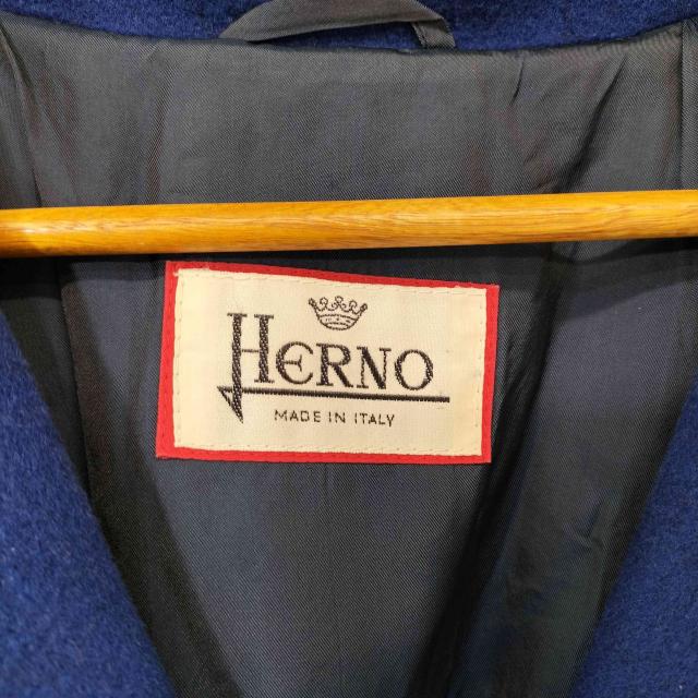 Herno(ヘルノ) MADE IN ITALY 裏地総柄シルク100% カシミア混 ウール 