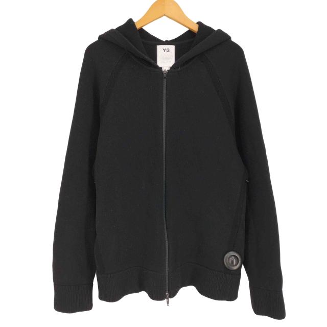 Y-3(ワイスリー) M CLASSIC WINTER KNIT HOODED FULL-ZIP HOODIE クラシック ウィンター ニット フーデッド フルジップ フーディー メンズ JPN：XS 【中古】【ブランド古着バズストア】 7,725円