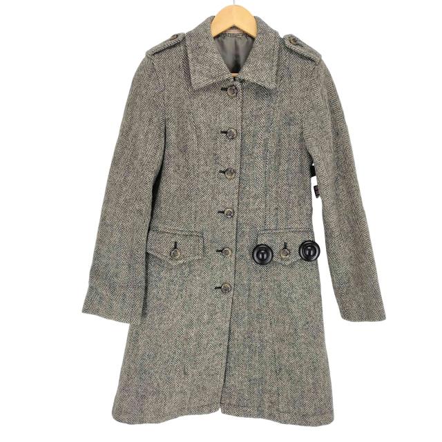 バーバリーブルーレーベル ツイード　ウールコート 38 バーバリーブルーレーベル ツイード ウールコート 38 バーバリーブルー