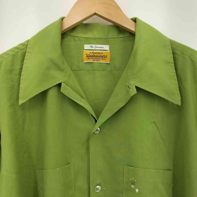 ARROW(アロー) 60s〜70s Weekenders 開襟 オープンカラーL/S シャツ