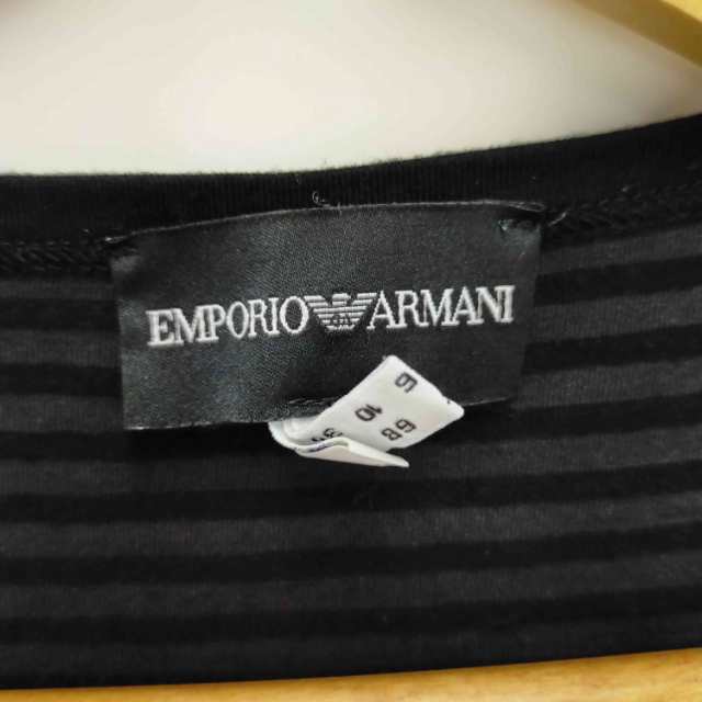 EMPORIO ARMANI(エンポリオアルマーニ) 背面ロゴボーダーTシャツ