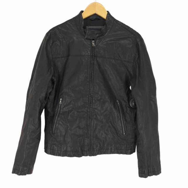 banana republic レザージャケット　シングルライダース　メンズ BANANA REPUBLIC レザージャケット