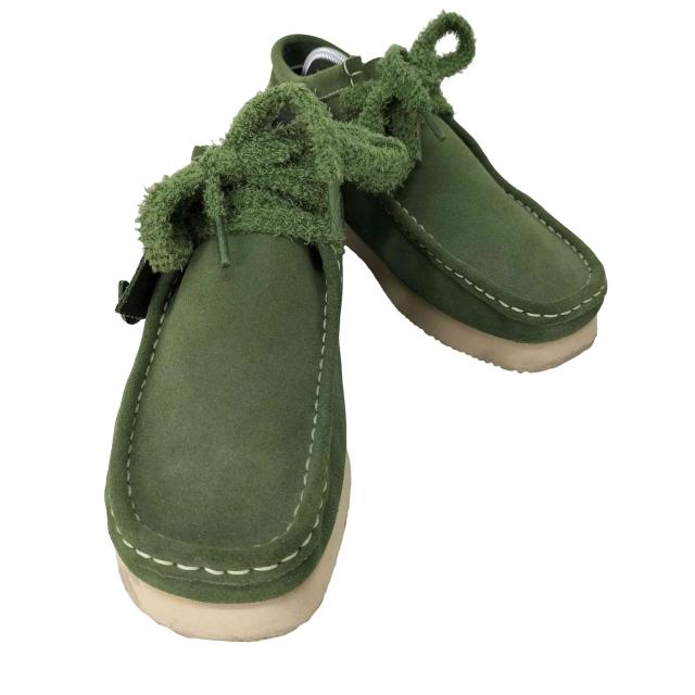 Clarks(クラークス) Wallabee 2604 Green Sde ワラビー スウェード シューズ メンズ JPN：25.5 【中古】【ブランド古着バズストア】