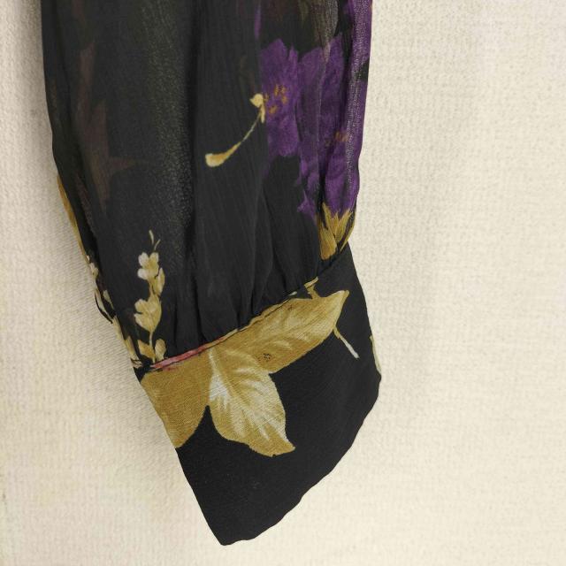 LAUREN RALPH LAUREN(ローレンラルフローレン) 23AW フラワープリントラッフルワンピース レディース US：4 【中古】【ブランド古着バズストア】 LAUREN RALPH LAUREN(ローレンラルフローレン) 23AW フラワープリント