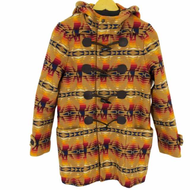 PENDLETON(ペンドルトン) TIMES総柄 ダッフルコート 民族 ネイティブ柄 レディース FREE 【中古】【ブランド古着バズストア】