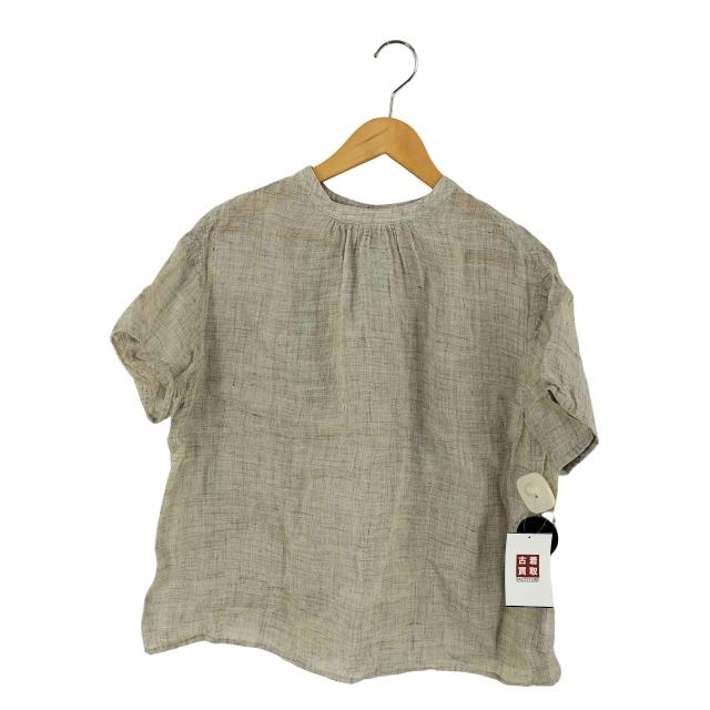 中川政七商店(ナカガワマサシチショウテン) 麻のかや織 モックネックブラウス 薄 レディース 表記無 【中古】【ブランド古着バズストア】の通販は 10,439円