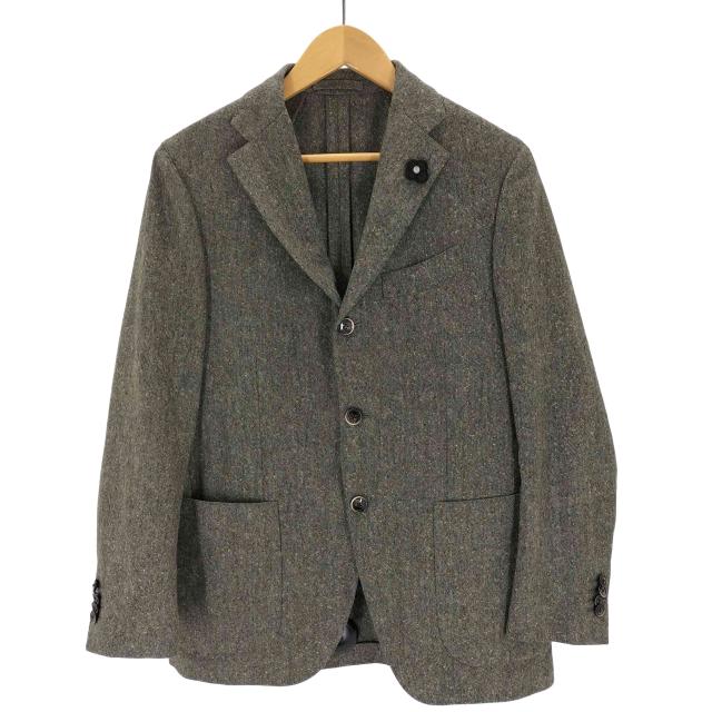 専用　ラルディー二　テーラードジャケット46 状態良好】ラルディーニ 46 ツイードテーラードジャケット