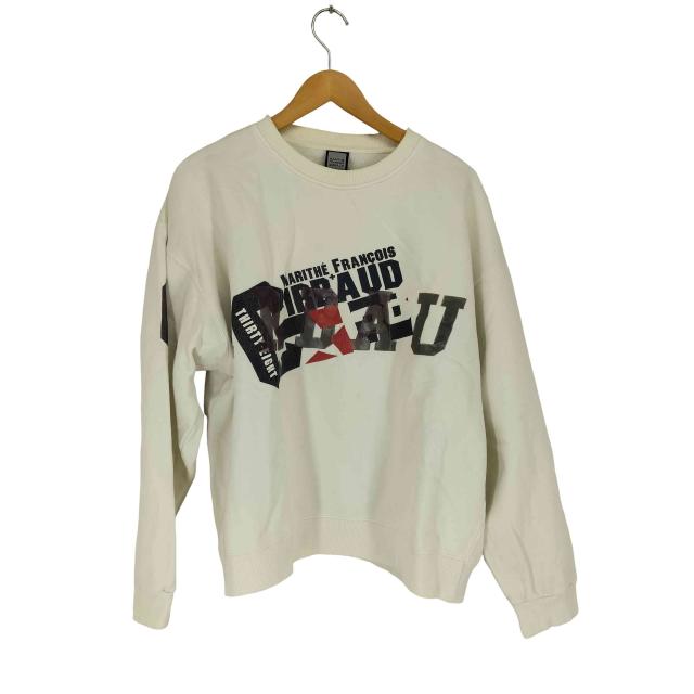 MARITHE FRANCOIS GIRBAUD(マリテフランソワジルボー) 90〜00S ロゴプリントワイドシルエットスウェット メンズ  XL【中古】【ブランド古着バズストア】
