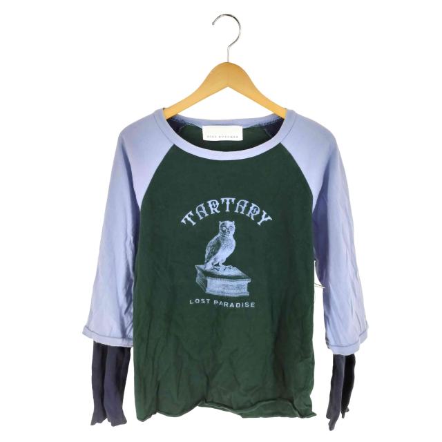 DIET BUTCHER(ダイエットブッチャー) L/S Docking raglan T-shirt ドッキング ラグラン ロングスリーブTシャツ メンズ JPN：1 【中古】【ブランド古着バズストア】