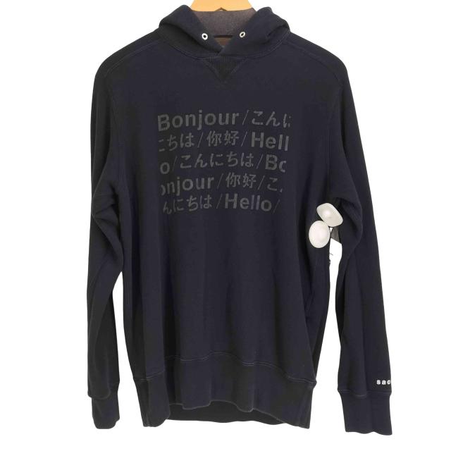 Sacai(サカイ) 23SS Hello sacai フロントプリント プルオーバーパーカー メンズ JPN：2 【中古】【ブランド古着バズストア】