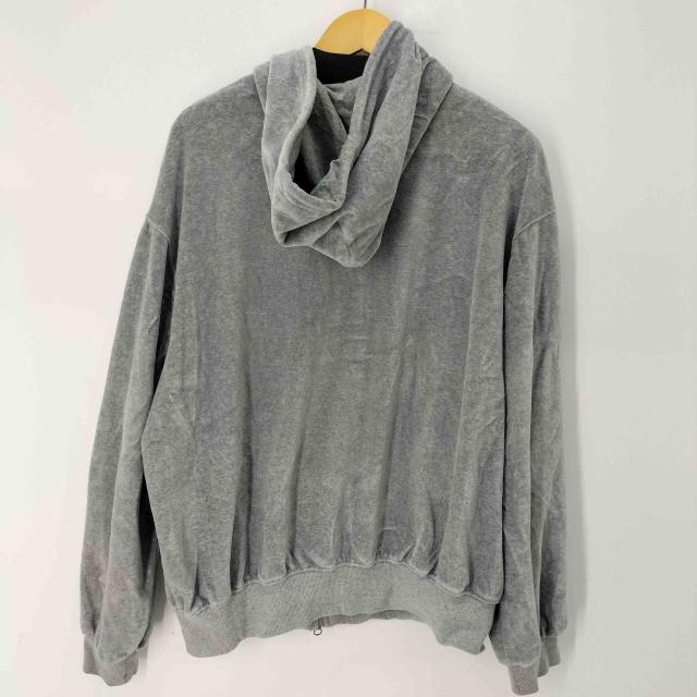 USED古着(ユーズドフルギ) OPEN YY Velour Box Hoodie ベロア ジップ パーカー メンズ import：S 【中古】【ブランド古着バズストア】_1