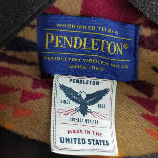 PENDLETON(ペンドルトン) TIMES総柄 ダッフルコート 民族 ネイティブ柄 レディース FREE 【中古】【ブランド古着バズストア】