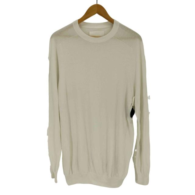 USED古着(ユーズドフルギ) {{ES:S}} HIGH GAUGE COTTON KANOKO L/S CREWNECK KNIT  メンズ import：M 【中古】【ブランド古着バズストア】