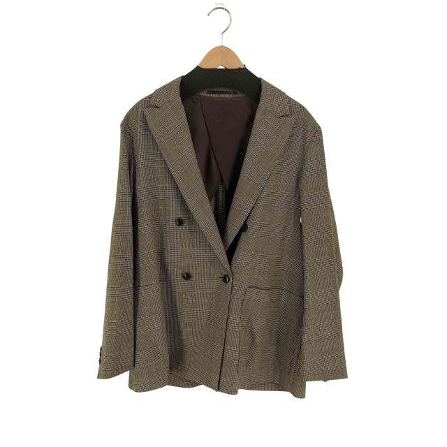 TOMORROWLAND(トゥモローランド) ウールレーヨンツイル ダブルブレステッド4Bジャケット メンズ JPN：M 【中古】【ブランド古着バズストア】