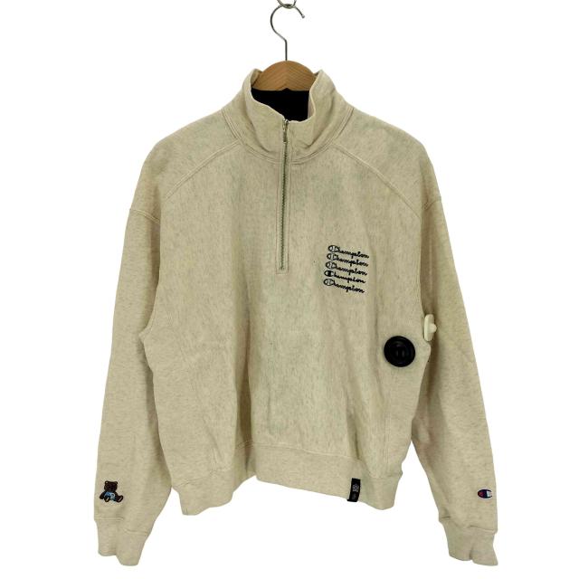 DOUBLE STANDARD CLOTHING(ダブルスタンダードクロージング) 25AW REVERSE WEAVE HALF ZIP SWEAT SHIRT ハーフジップスウェットシャツ レディース FREE 【中古】【ブランド古着バズストア】