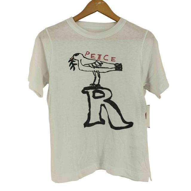45R(フォーティーファイブアール) ピースバードプリント 90845星Tシャツ レディース  1【中古】【ブランド古着バズストア】