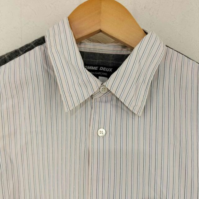 ★COMME des GARCONS HOMME DEUX★切替ストライプシャツ COMME des GARCONS HOMME DEUX コムデギャルソンオムドゥ