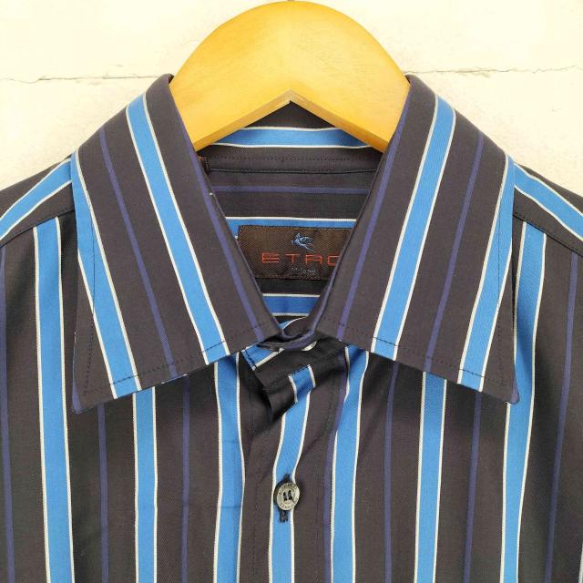 ETRO(エトロ) MADE IN ITALY ストライプシャツ メンズ LARGE【中古