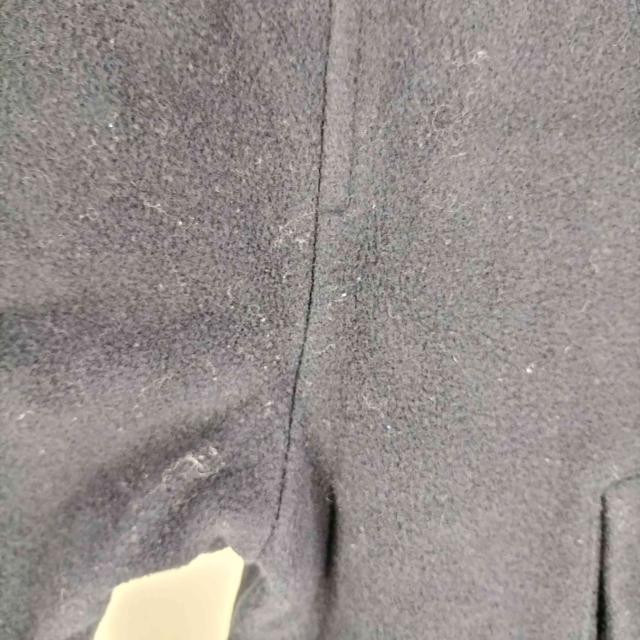 L.L.Bean(エルエルビーン) 80S USA製 Thinsulate 裏地チェック レザー切替 ウールコート メンズ import：L 【中古】【ブランド古着バズストア】