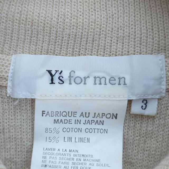 Ys for men(ワイズフォーメン) 2000SS コットン リネン ニット シャツ メンズ JPN：3 【中古】【ブランド古着バズストア】