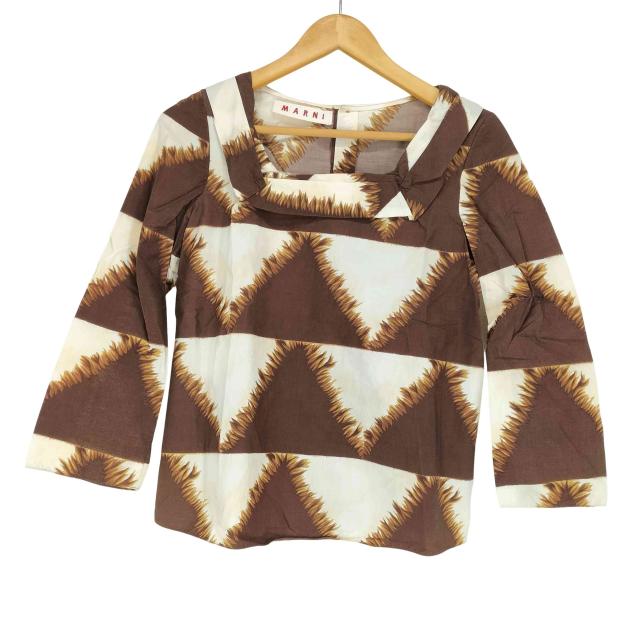 MARNI(マルニ) 総柄スクエアブラウス レディース 表記無 【中古】【ブランド古着バズストア】