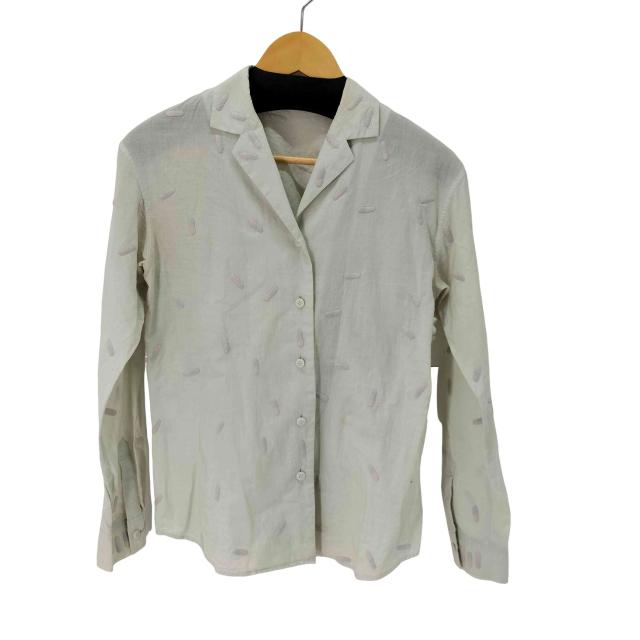 ISSEY MIYAKE(イッセイミヤケ) カプセル柄 オープンカラーシャツ レディース JPN：2 【中古】【ブランド古着バズストア】