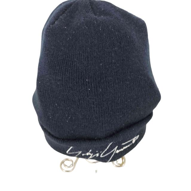 Yohji Yamamoto(ヨウジヤマモト) ロゴ刺繍ニット帽 メンズ 表記無 【中古】【ブランド古着バズストア】