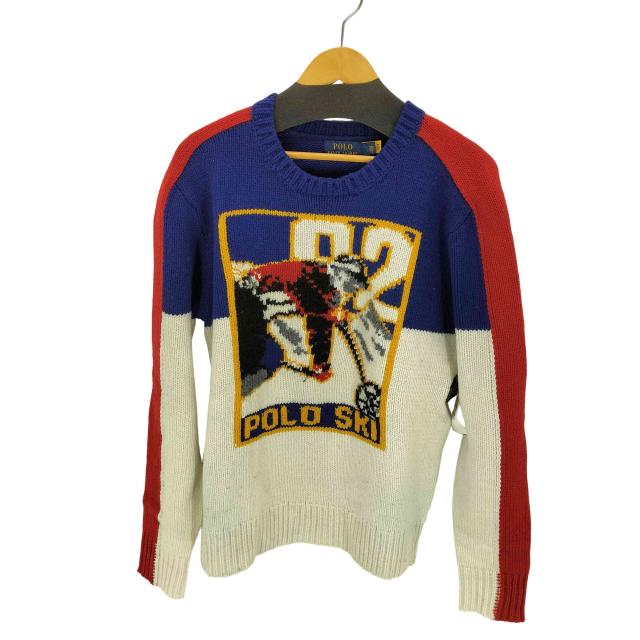 POLO RALPH LAUREN(ポロラルフローレン) アルパカ混 92 POLO SUKI クルーネックニット メンズ import：S 【中古】【ブランド古着バズストア】